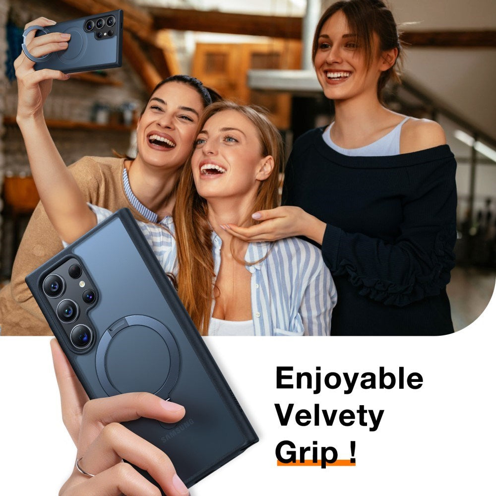 TORRAS Samsung Galaxy S24 Ultra Guardian Ostand Series Skal m. Ställ - MagSafe Kompatibel - Svart