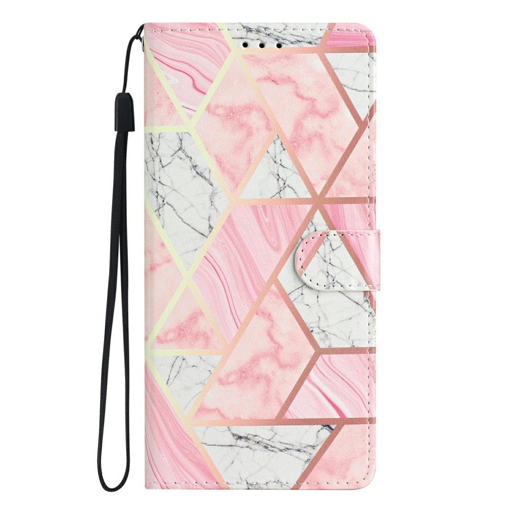 EIDERWOOD Samsung Galaxy S25+ (Plus) Fodral med Korthållare & Rem - Rosa Marmor