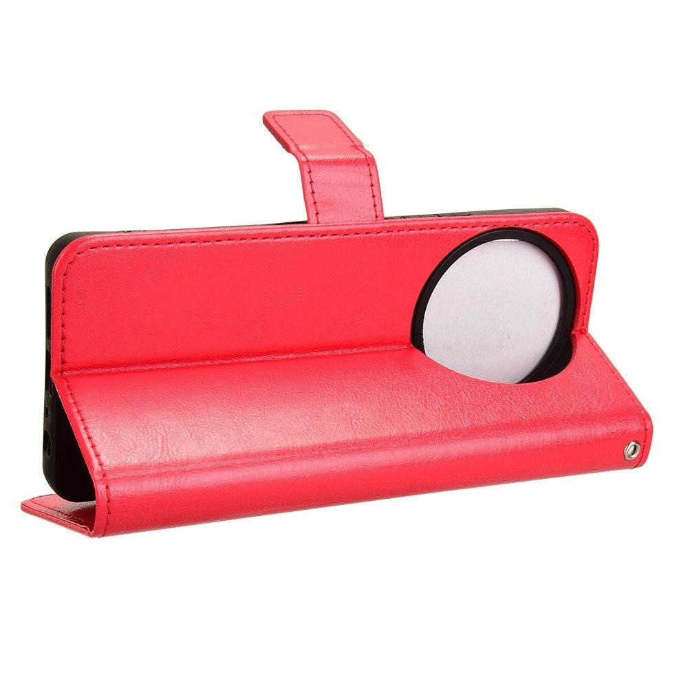 EIDERWOOD TCL 50 Pro Nxtpaper (5G) Läder Plånbokfodral med Stativ - Röd
