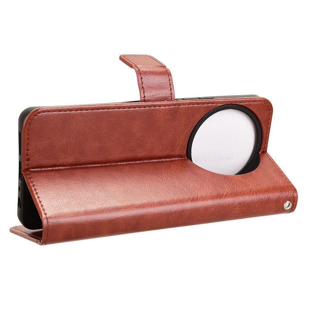 EIDERWOOD TCL 50 Pro Nxtpaper (5G) Läder Plånbokfodral med Stativ - Brun
