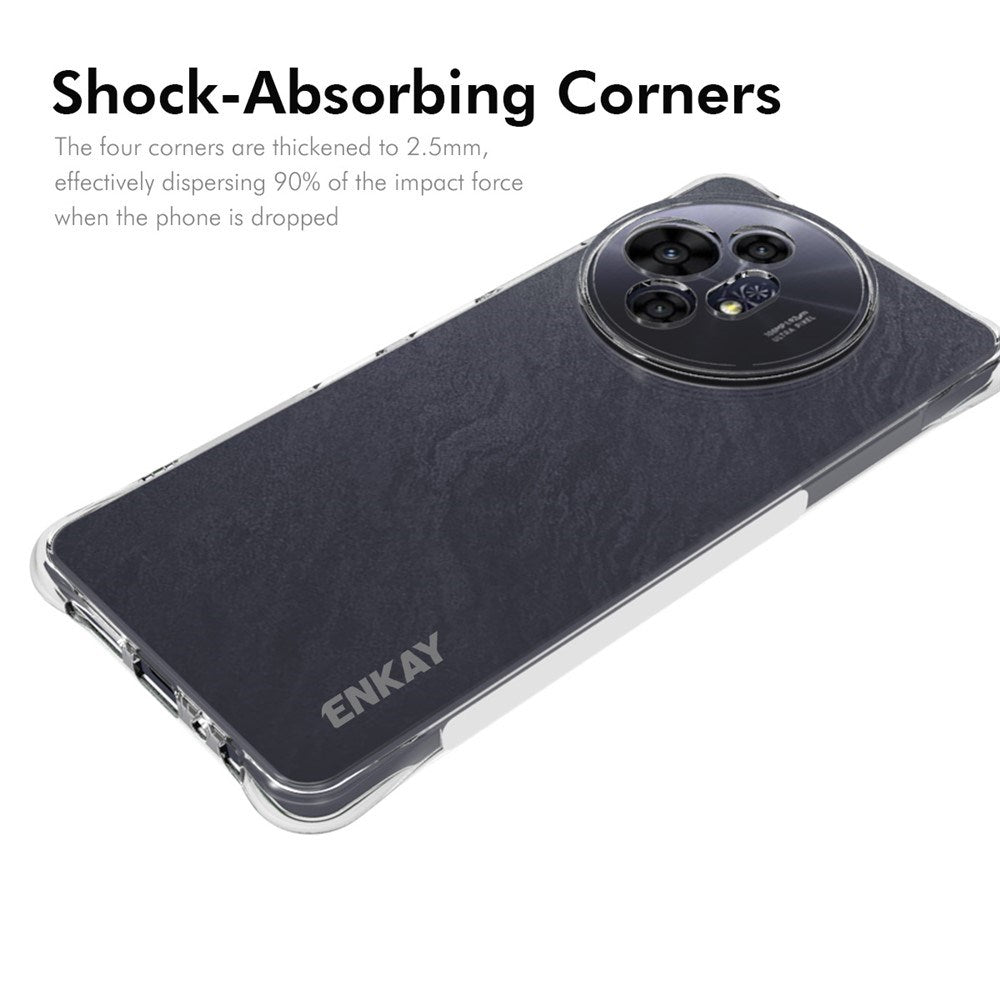 TCL 50 Pro Nxtpaper (5G) Enkay Anti-Slip Plast Skal - Genomskinlig