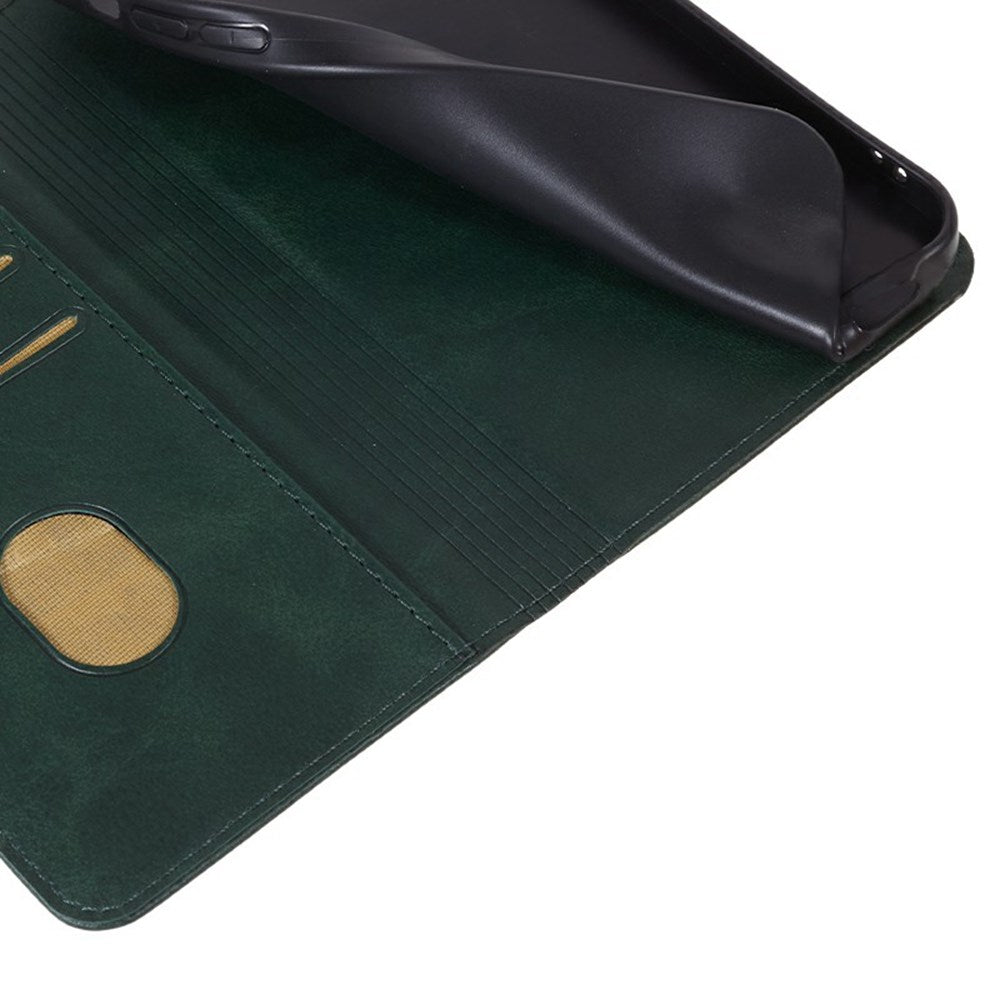 EIDERWOOD Xiaomi Redmi Note 14 Pro 5G Fodral i konstläder med korthållare och magnetstängning - Grön