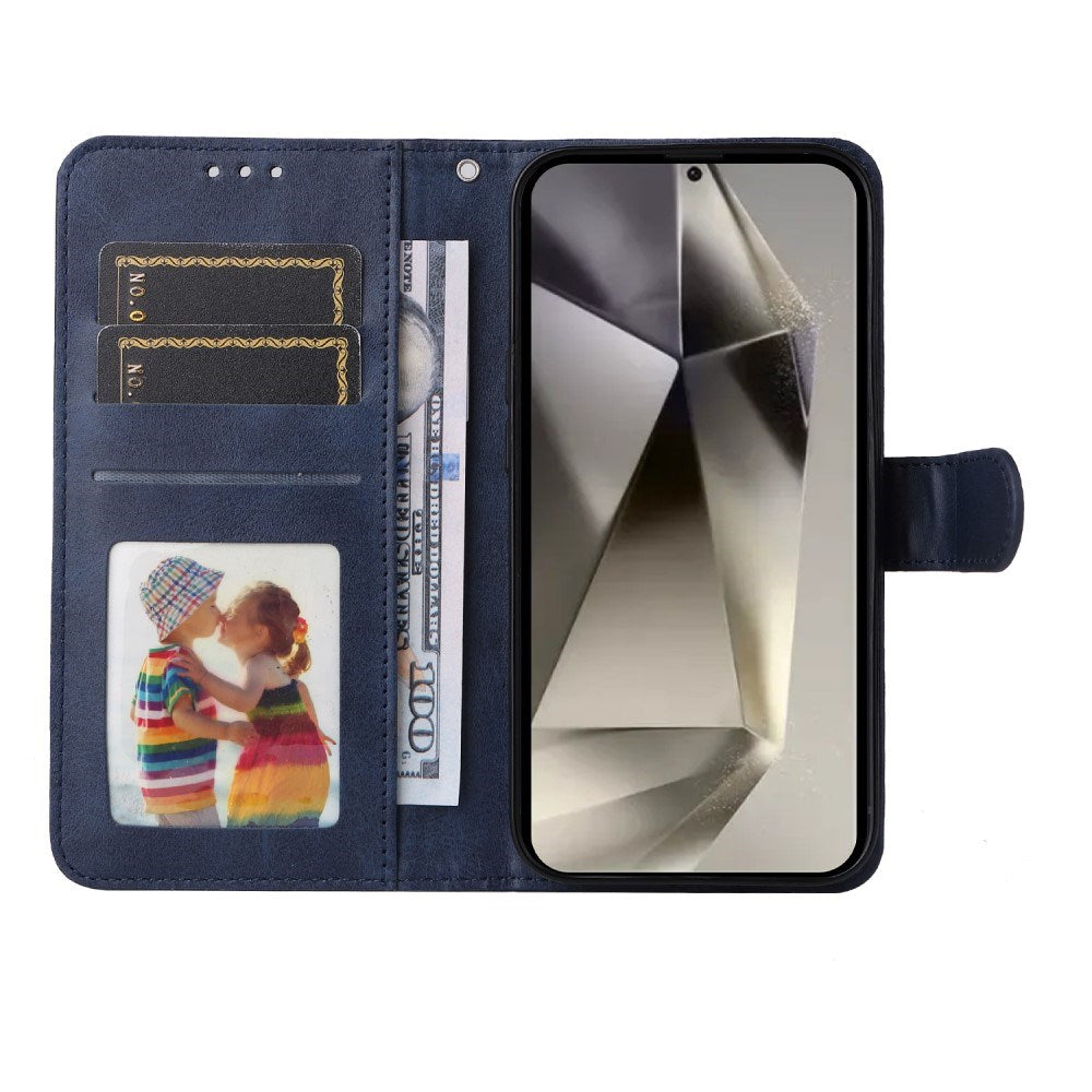 EIDERWOOD Konstläder Flip Fodral Samsung Galaxy S25 Ultra - Blå