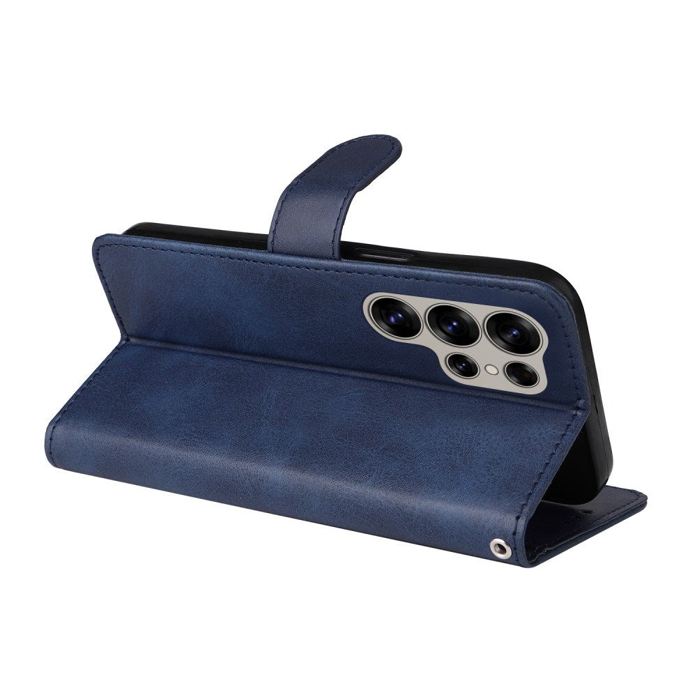 EIDERWOOD Konstläder Flip Fodral Samsung Galaxy S25 Ultra - Blå