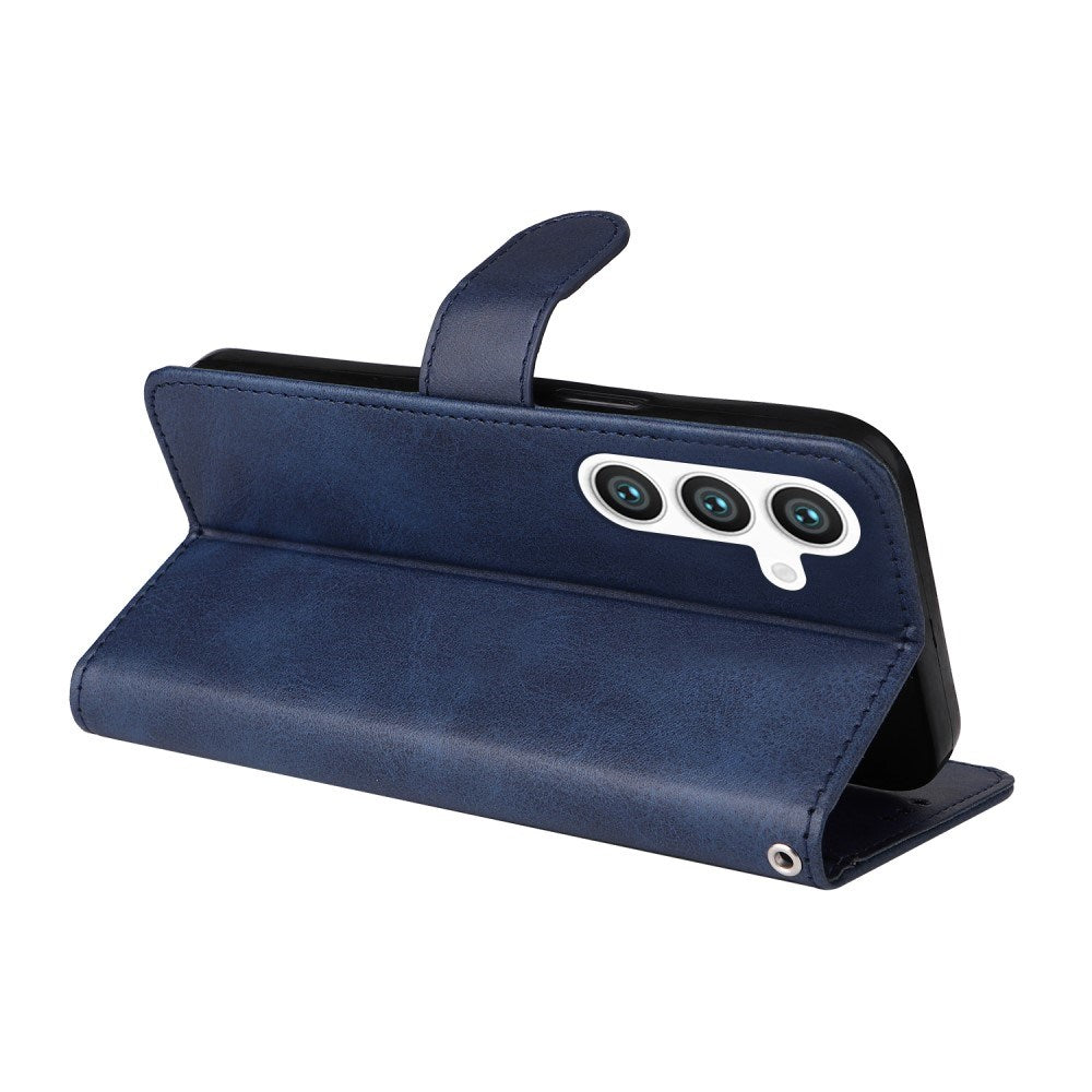 EIDERWOOD Konstläder Flip Fodral Samsung Galaxy S25 - Blå