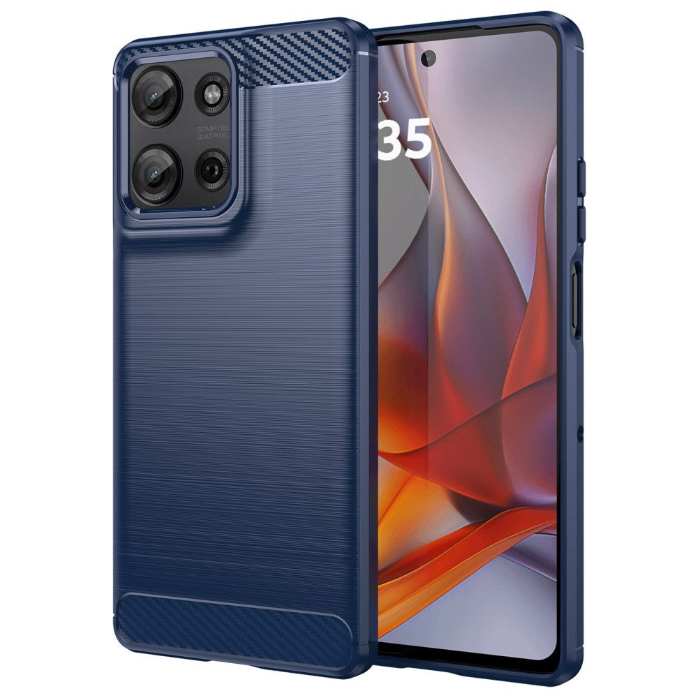 EIDERWOOD Motorola Moto G75 (5G) Brushed Carbon Skal - Blå