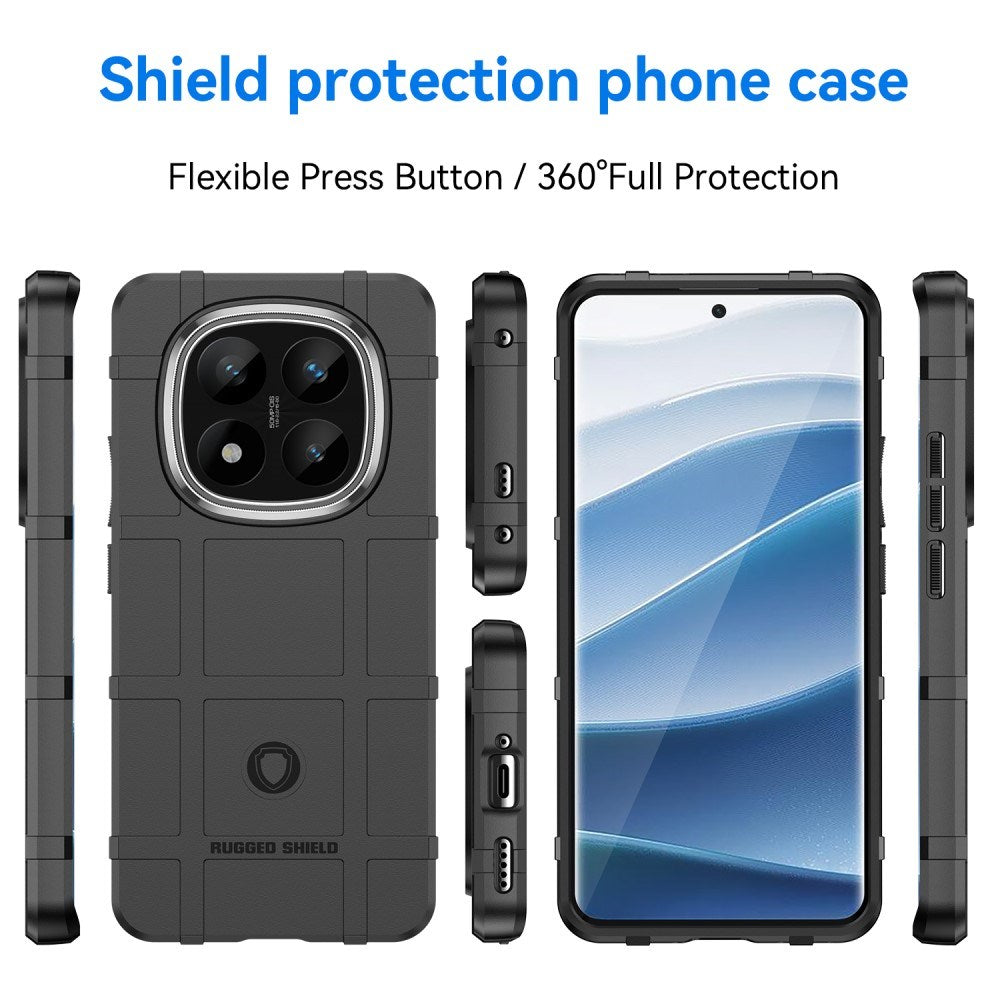 EIDERWOOD Xiaomi Redmi Note 14 Pro+ Rugged Shield Series Tåligt Skal - Svart