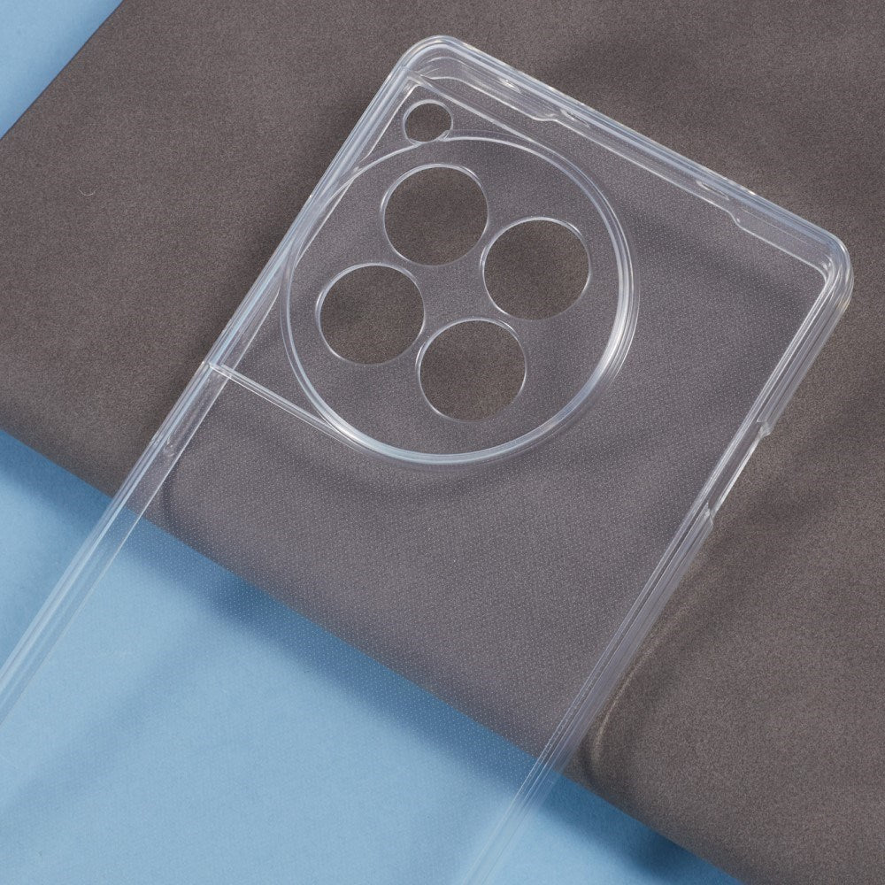 EIDERWOOD OnePlus 12R Flexibelt Plast Bakside Skal - Genomskinlig