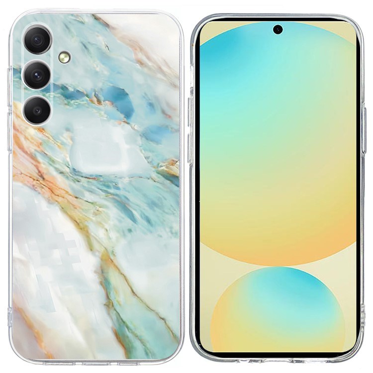 EIDERWOOD Samsung Galaxy S25 FE Flexibel Plast Skal med Motiv - Marmor