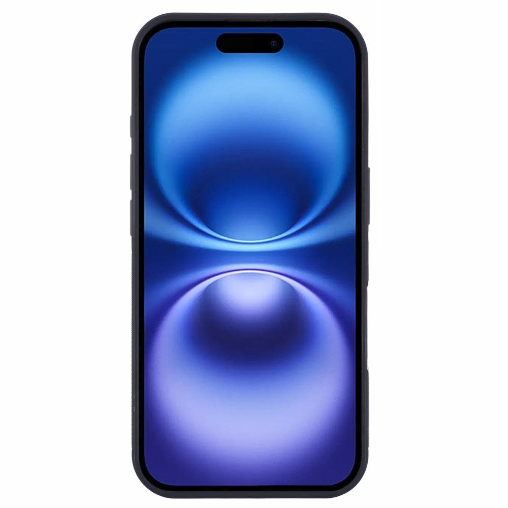 EIDERWOOD iPhone 16 Non-Slip Carbon Skal - MagSafe Kompatibel - Svart