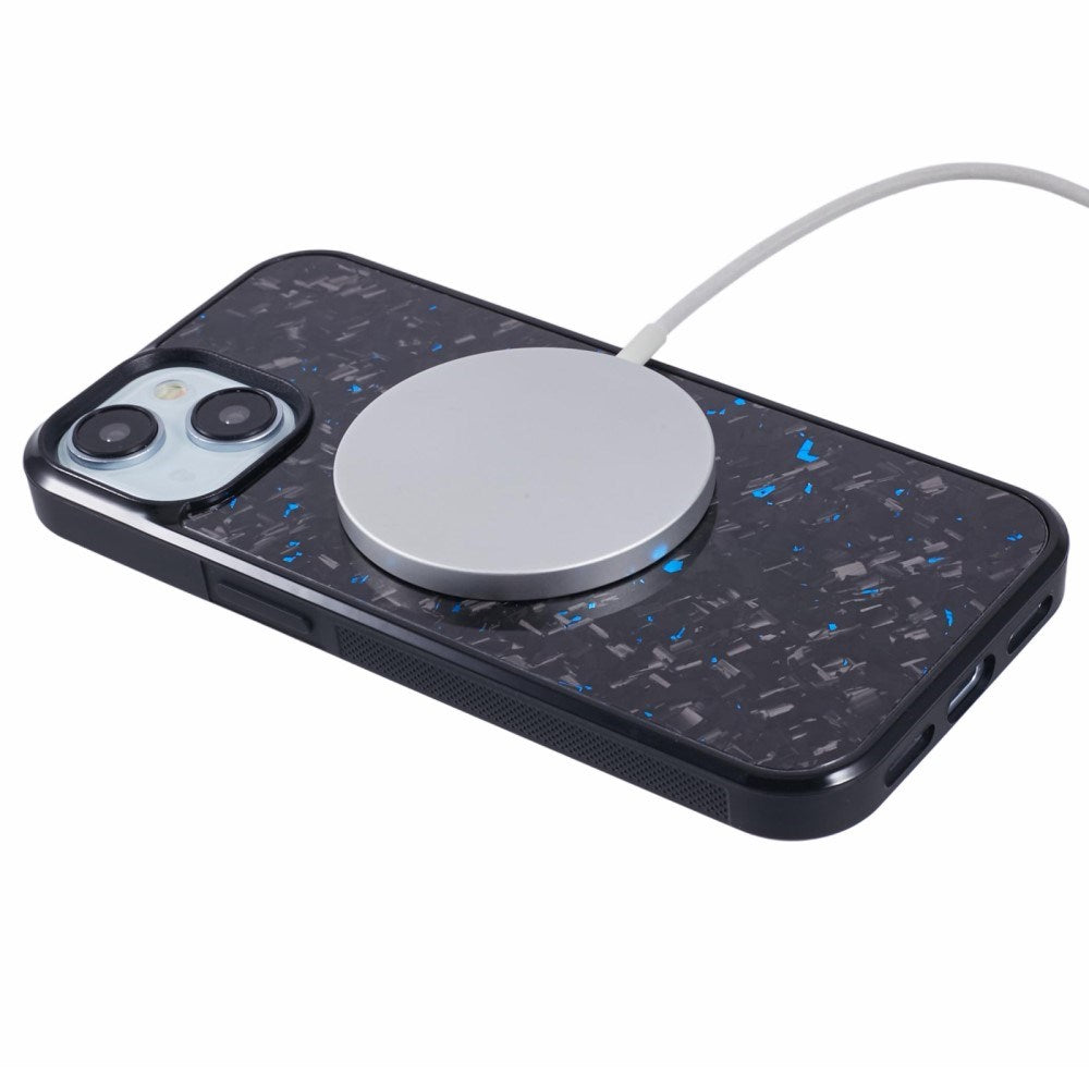 EIDERWOOD iPhone 13 Halkskydd Aramid Fibrer Skal - MagSafe Kompatibelt - Blå