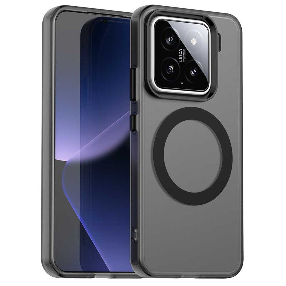 EIDERWOOD Xiaomi 15 Hybrid Plast Skal - MagSafe Kompatibel - Genomskinlig / Svart