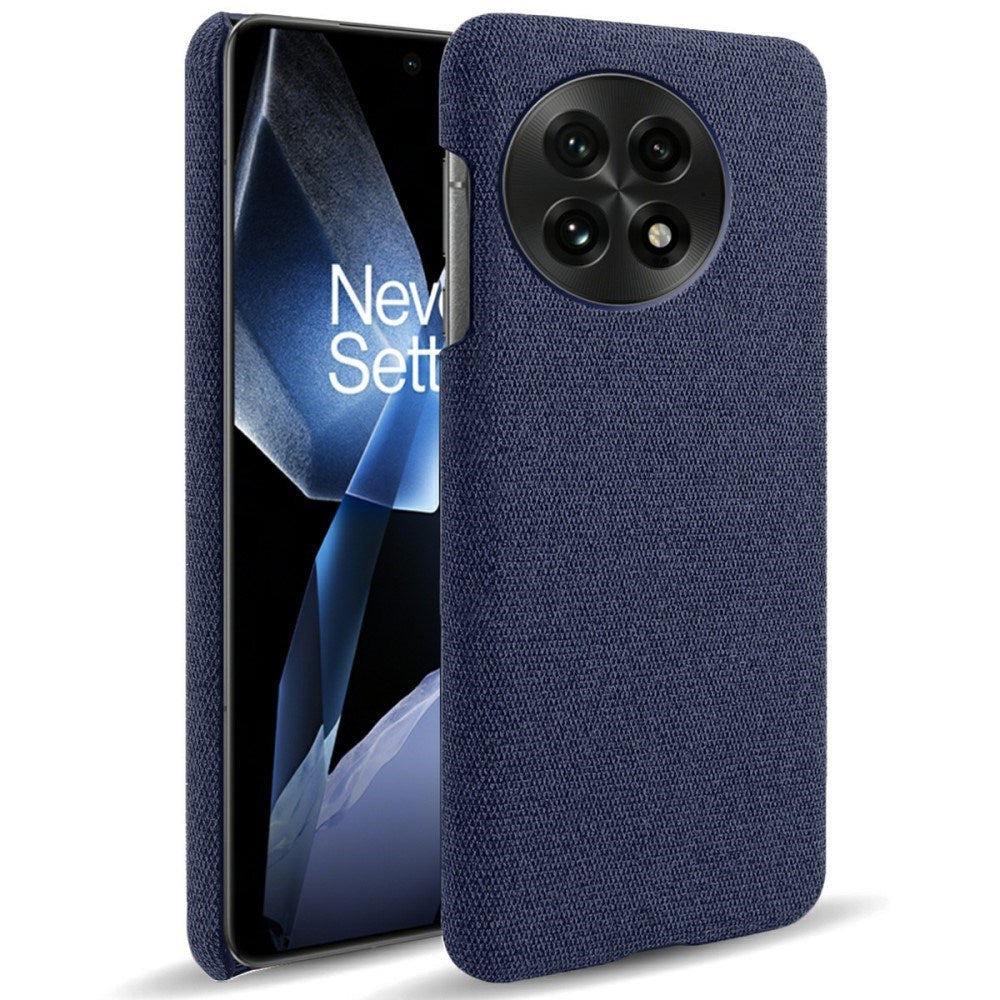 EIDERWOOD Stofbelagda Plast Skal - OnePlus 13 - Blå