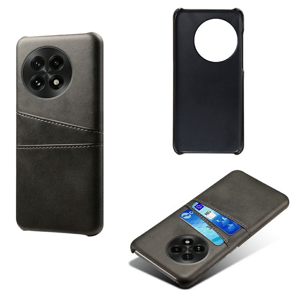 EIDERWOOD OnePlus 13 Konstläder Skal m. Inbyggd Korthållare - Svart