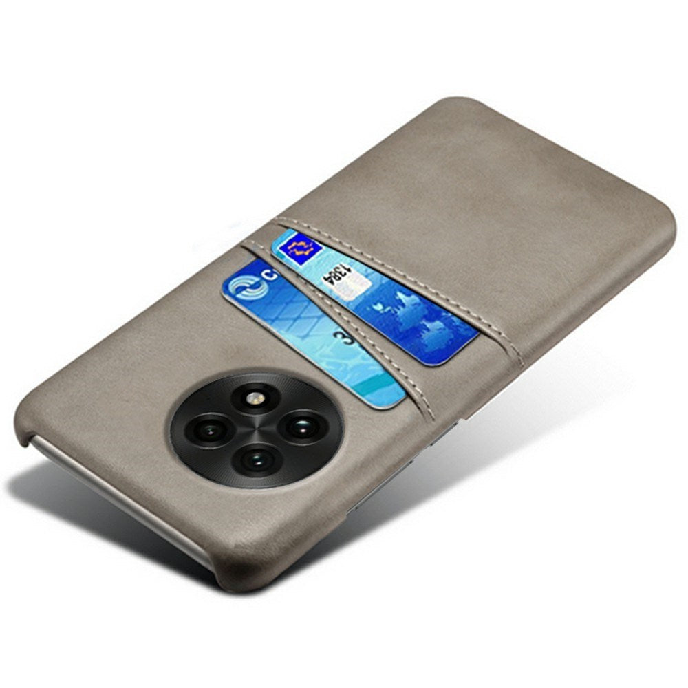 EIDERWOOD OnePlus 13 Konstläder Skal m. Inbyggd Korthållare - Grå