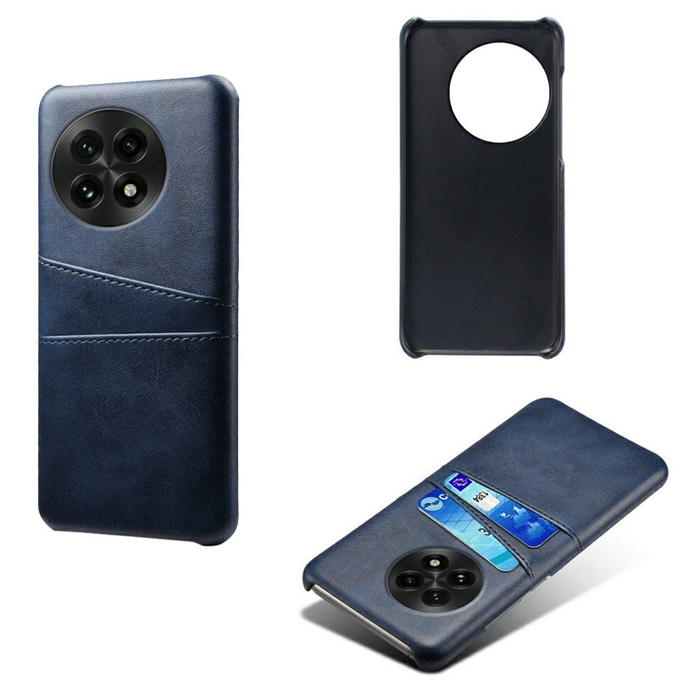 EIDERWOOD OnePlus 13 Konstläder Skal m. Inbyggd Korthållare - Blå