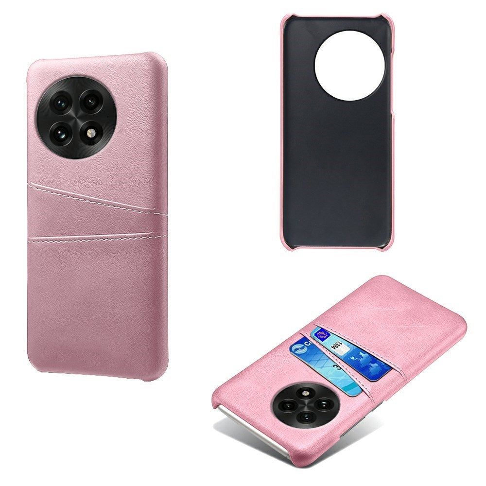 EIDERWOOD OnePlus 13 Konstläder Skal m. Inbyggd Korthållare - Rosa