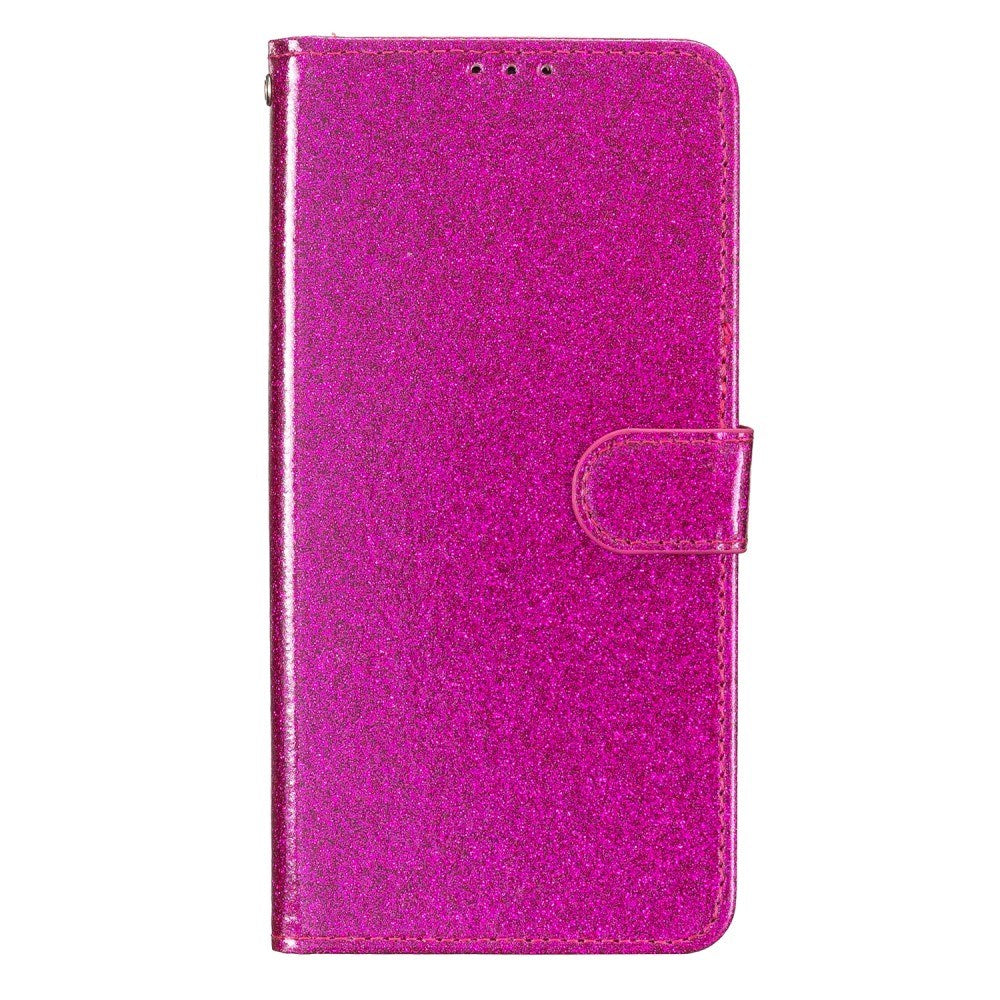 EIDERWOOD Samsung Galaxy A36 (5G) Läder Flip Fodral m. Plånbok & Rem - Glitter - Pink