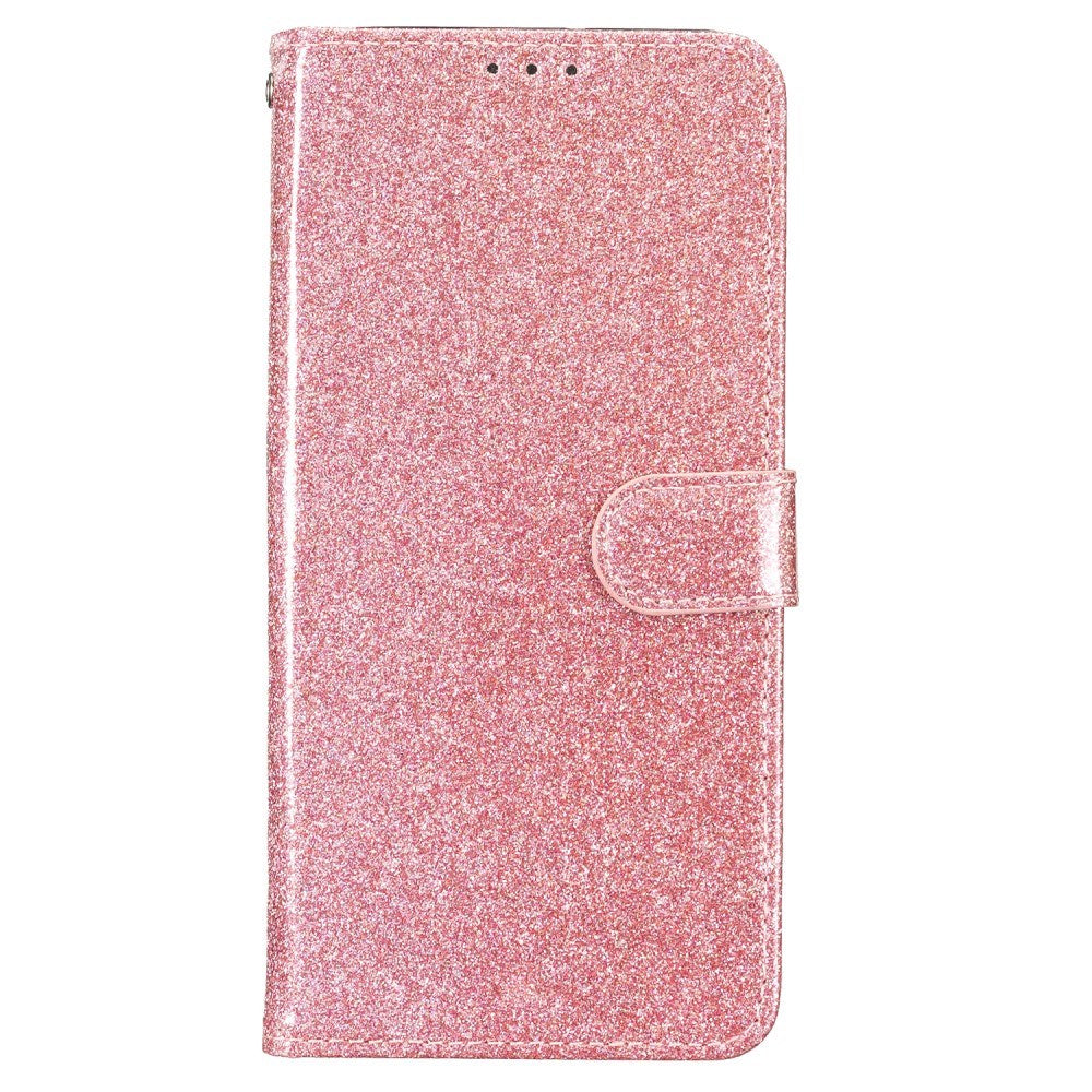 EIDERWOOD Samsung Galaxy A36 (5G) Läder Flip Fodral m. Plånbok & Rem - Glitter - Rose Gold