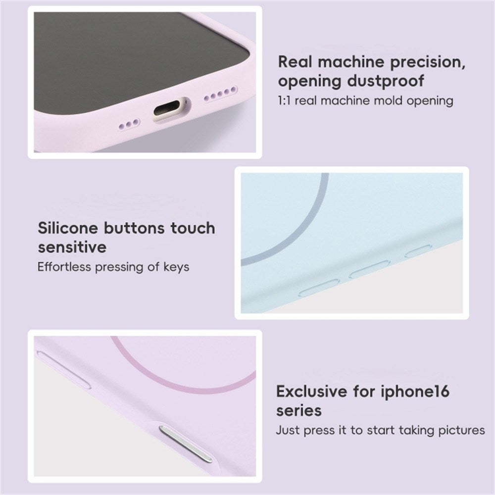 EIDERWOOD iPhone 16 Pro Max Silikon Skal - MagSafe Kompatibel - Lila