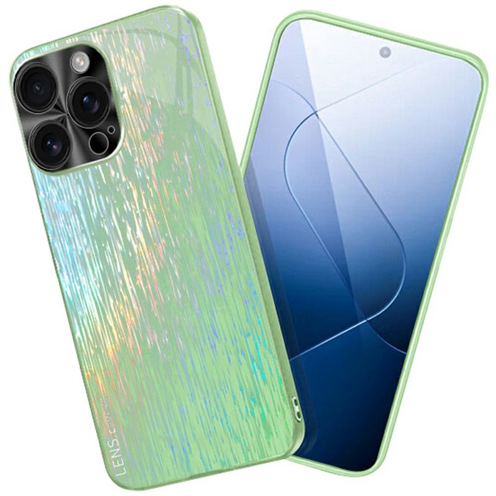 EIDERWOOD iPhone 16 Pro Max Reflekterande Hård Plast Skal - Grön