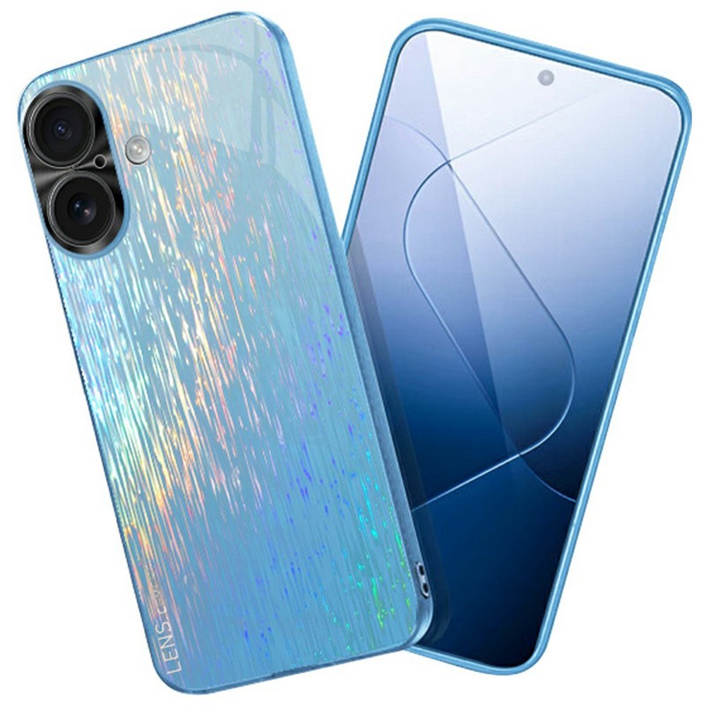 EIDERWOOD iPhone 16 Reflekterande Hård Plast Skal - Blå