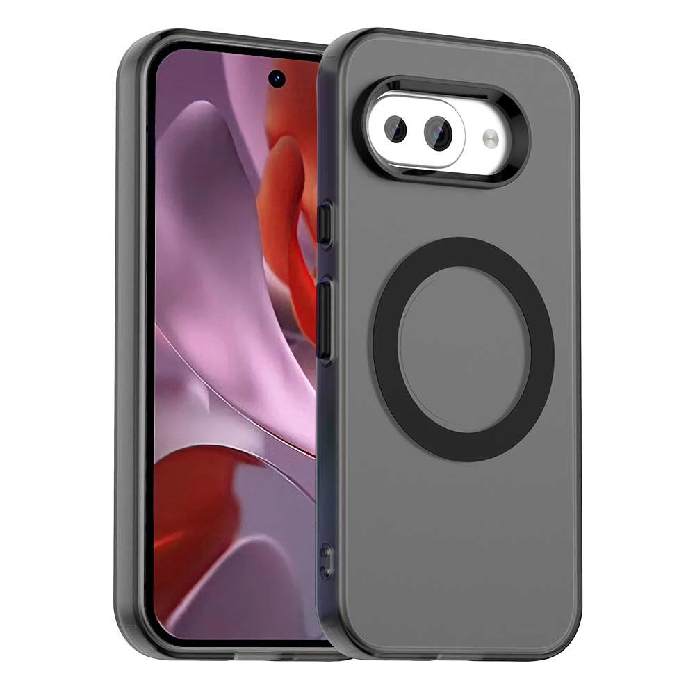 EIDERWOOD Google Pixel 9a Hybrid Plast Skal - MagSafe Kompatibel - Genomskinlig / Svart