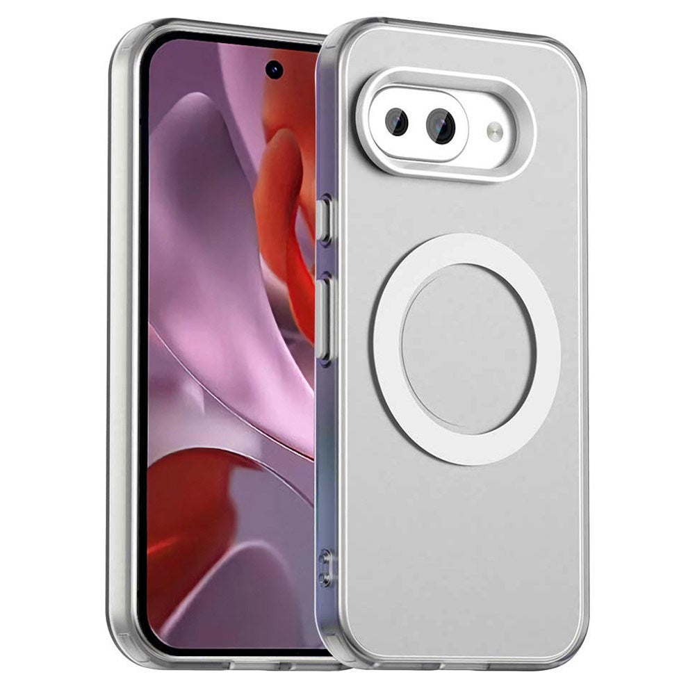 EIDERWOOD Google Pixel 9a Hybrid Plast Skal - MagSafe Kompatibel - Genomskinlig / Vit