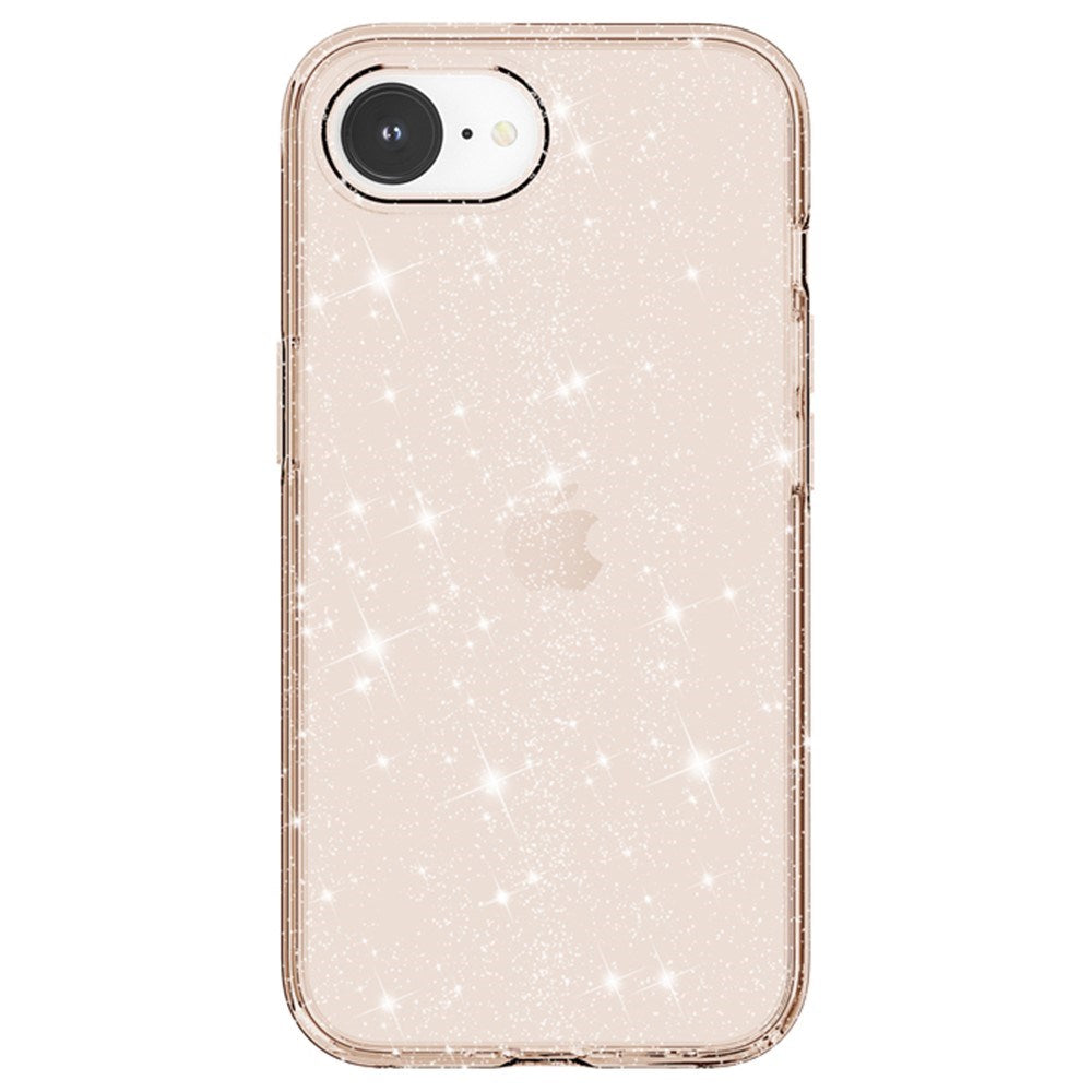 EIDERWOOD iPhone 16e Hybrid Glitter Plast Skal - MagSafe Kompatibel - Guld