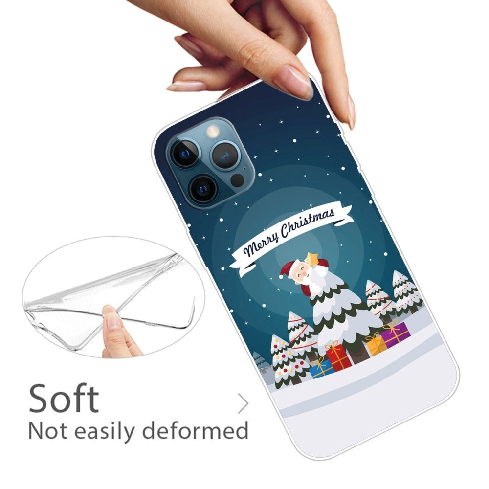 iPhone 14 Pro Skal TPU-plast - Jul-tema - Julgran och Klappar