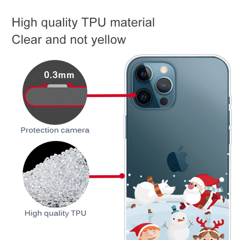 iPhone 14 Pro TPU Plast Skal - Jul-tema - Snöbollskrig
