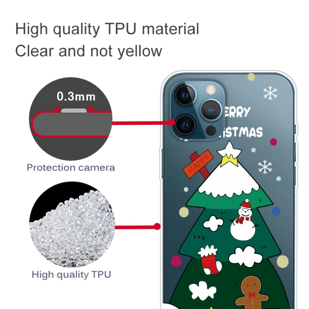 iPhone 14 Pro TPU Plast Skal - Jul-tema - Julgran