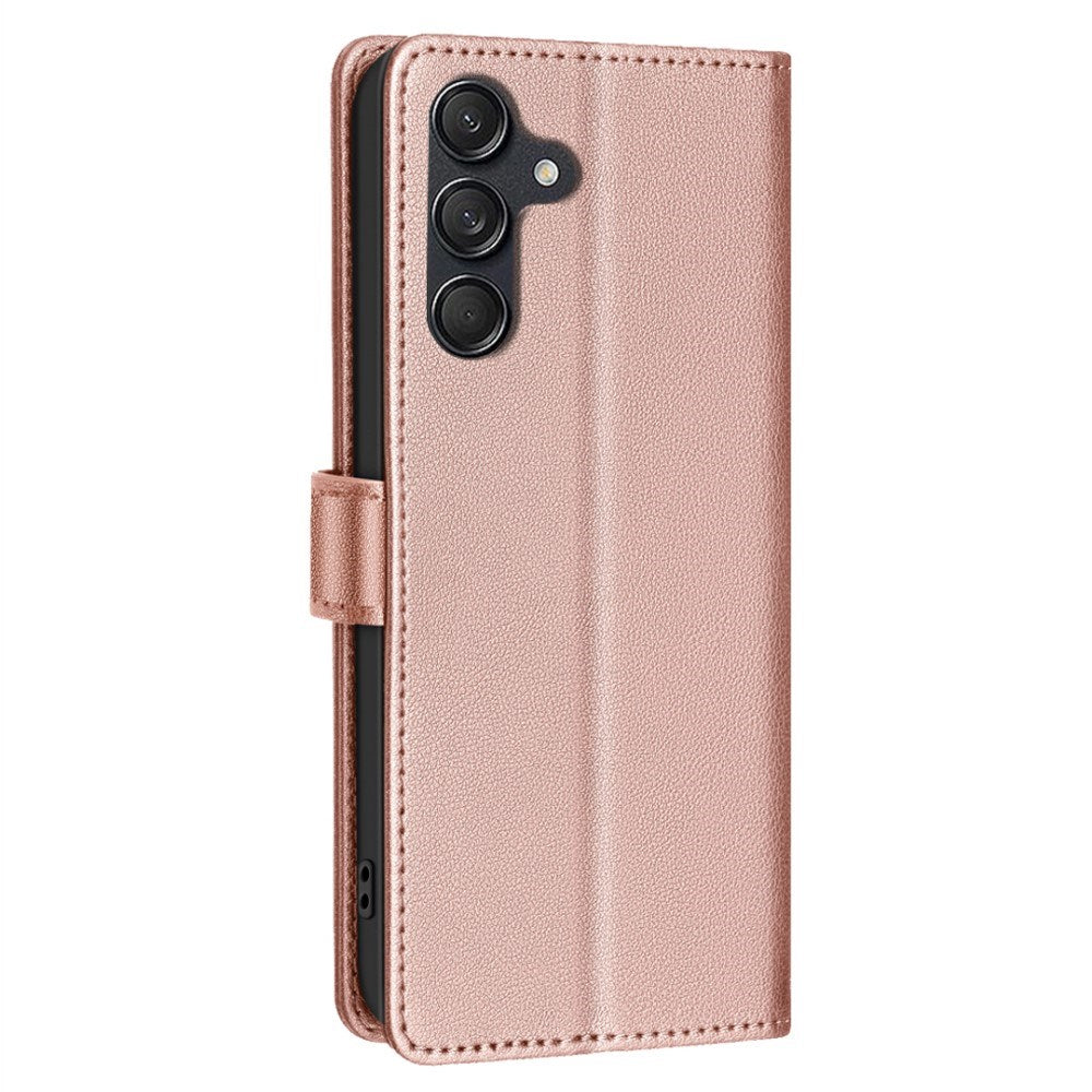 Samsung Galaxy A26 (5G) BINFEN Konstläder Fodral m. RFID Blockering - Rose Gold