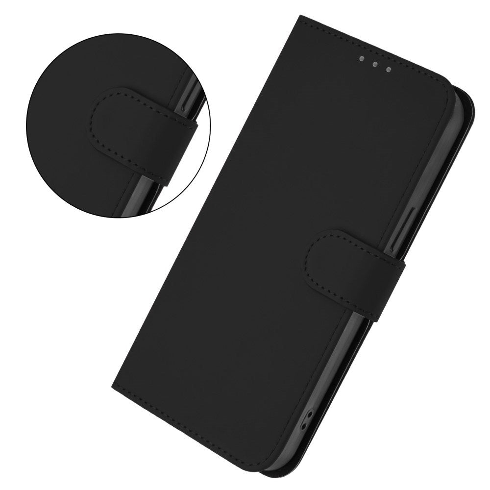 EIDERWOOD Xiaomi Redmi 14C Konstläder Flip Fodral m. Korthållare & Ställfunktion - Svart