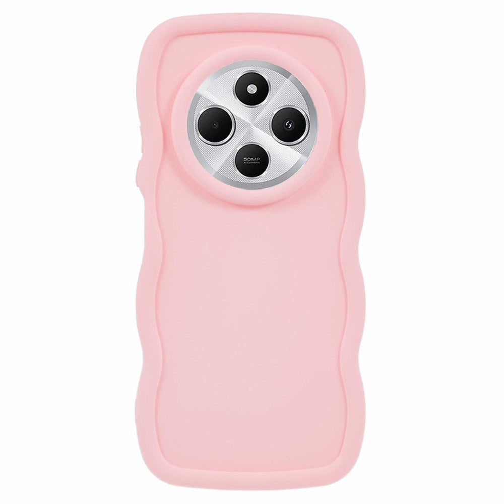 EIDERWOOD Xiaomi Redmi 14C Flexibelt Plast Wavy Skal - Rosa