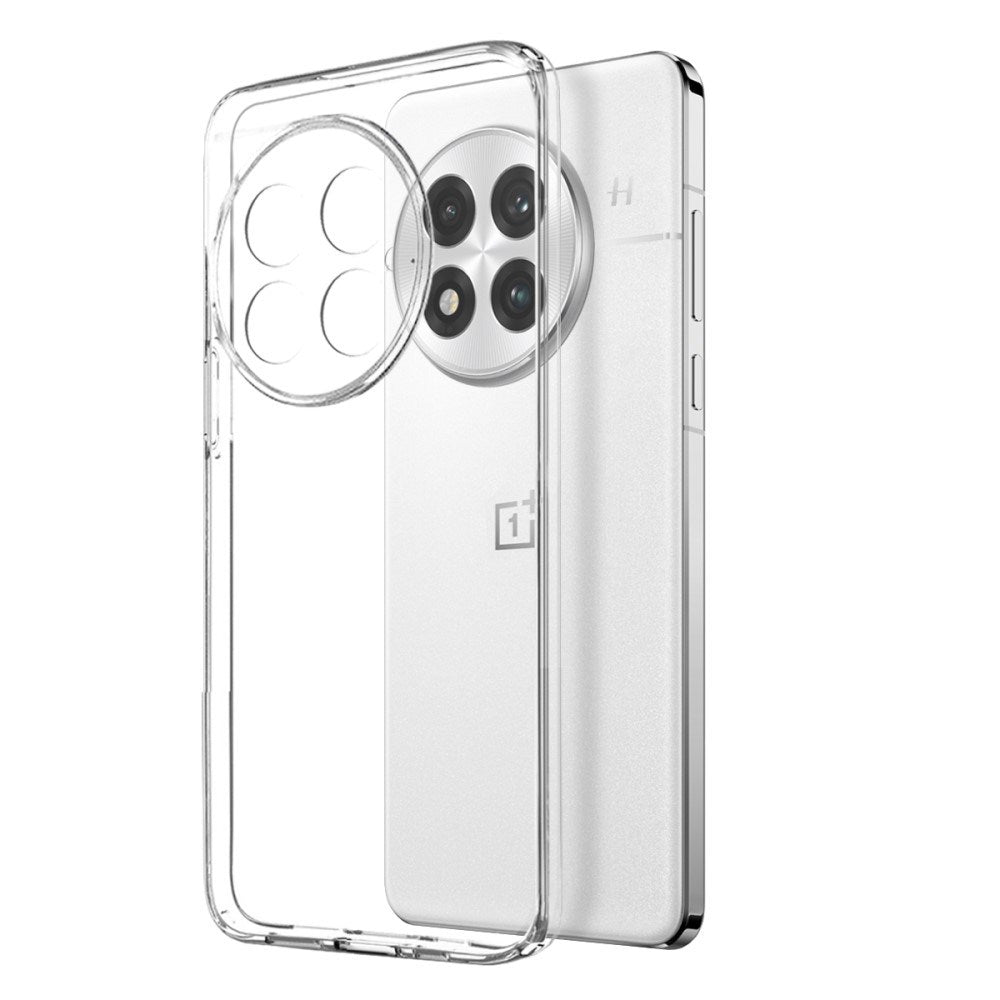 OnePlus 13 2-i-1 Set Flexibelt Plast Skydd med Härdat Skyddsglas - Genomskinlig