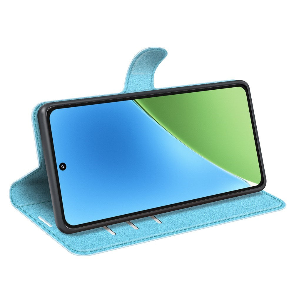 EIDERWOOD Xiaomi 15 Konstläder Flip Fodral m. Korthållare & Ställfunktion - Blå