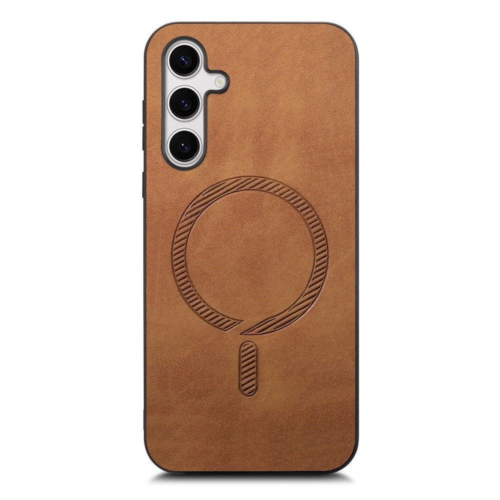 EIDERWOOD Samsung Galaxy S25 Konstläder Skal - MagSafe Kompatibel - Brun