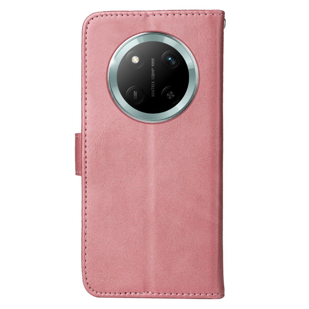 EIDERWOOD Honor Magic7 Lite Konstläder Flip Fodral m. Rem - Rosa