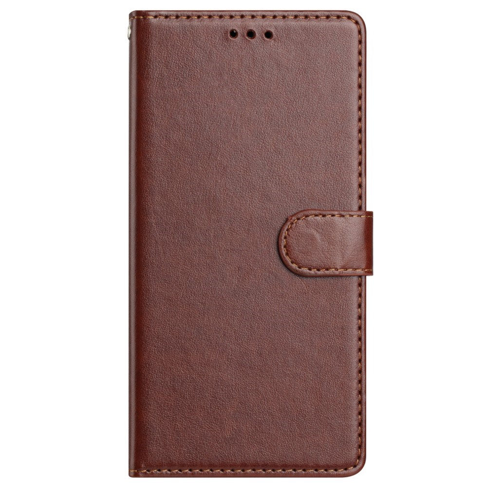 EIDERWOOD Samsung Galaxy A56 (5G) Konstläder Flip Fodral m. Rem - Brun