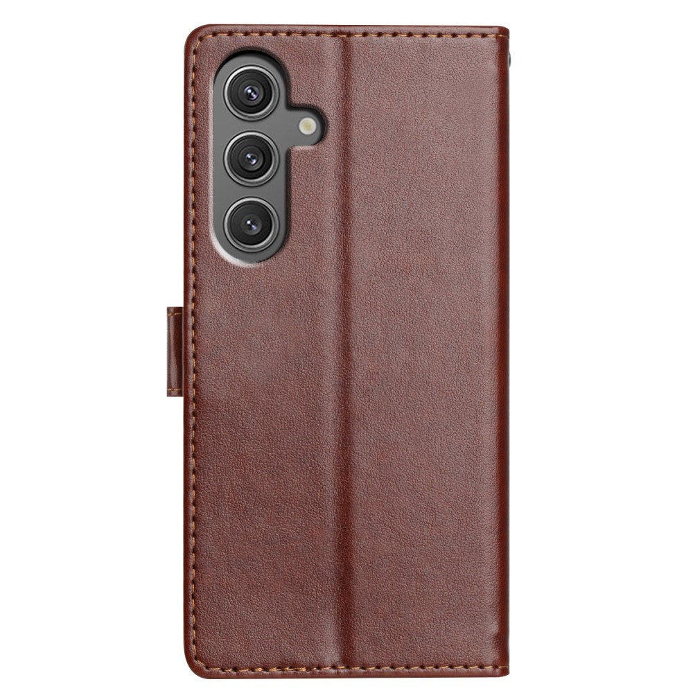 EIDERWOOD Samsung Galaxy A56 (5G) Konstläder Flip Fodral m. Rem - Brun