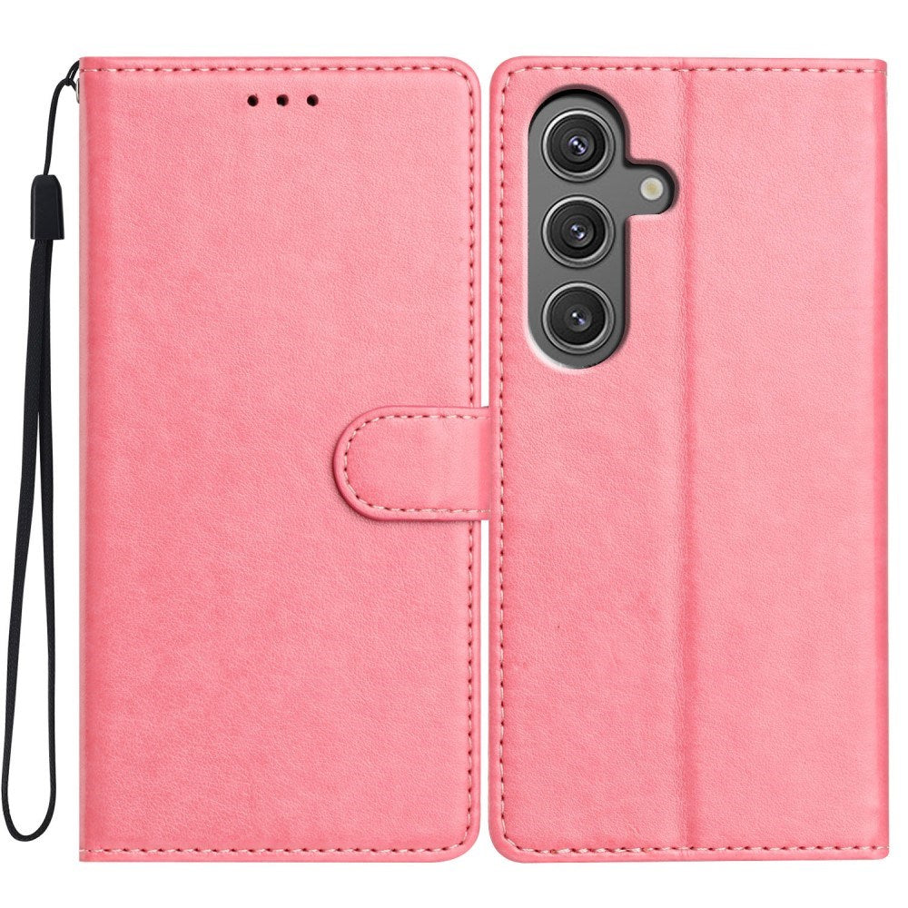 EIDERWOOD Samsung Galaxy A56 (5G) Konstläder Flip Fodral m. Rem - Rosa