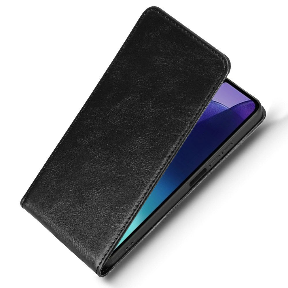 EIDERWOOD Xiaomi Redmi 14C Vertikalt Flip Fodral m. Korthållare - Svart
