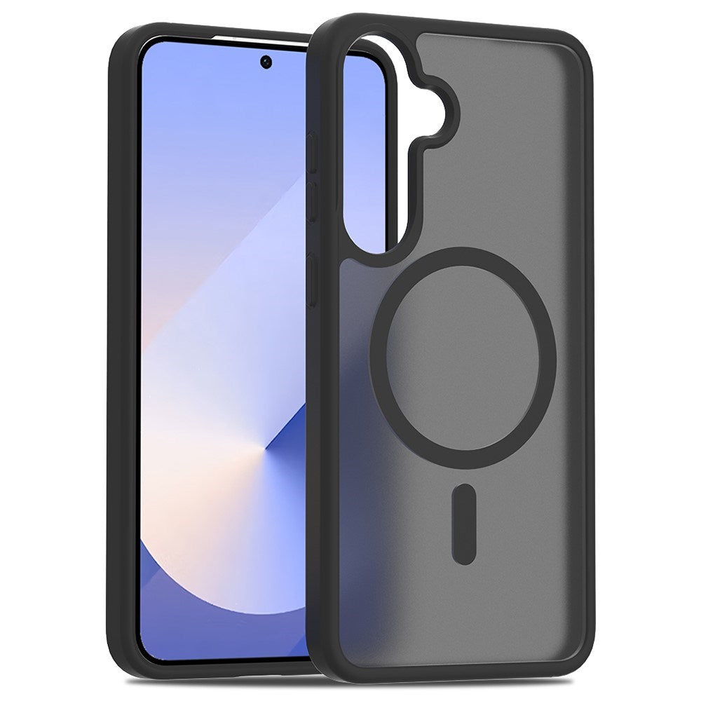 EIDERWOOD Samsung Galaxy S24+ (Plus) / S25+ (Plus) Matt Hybrid Skal - MagSafe Kompatibel - Svart / Genomskinlig