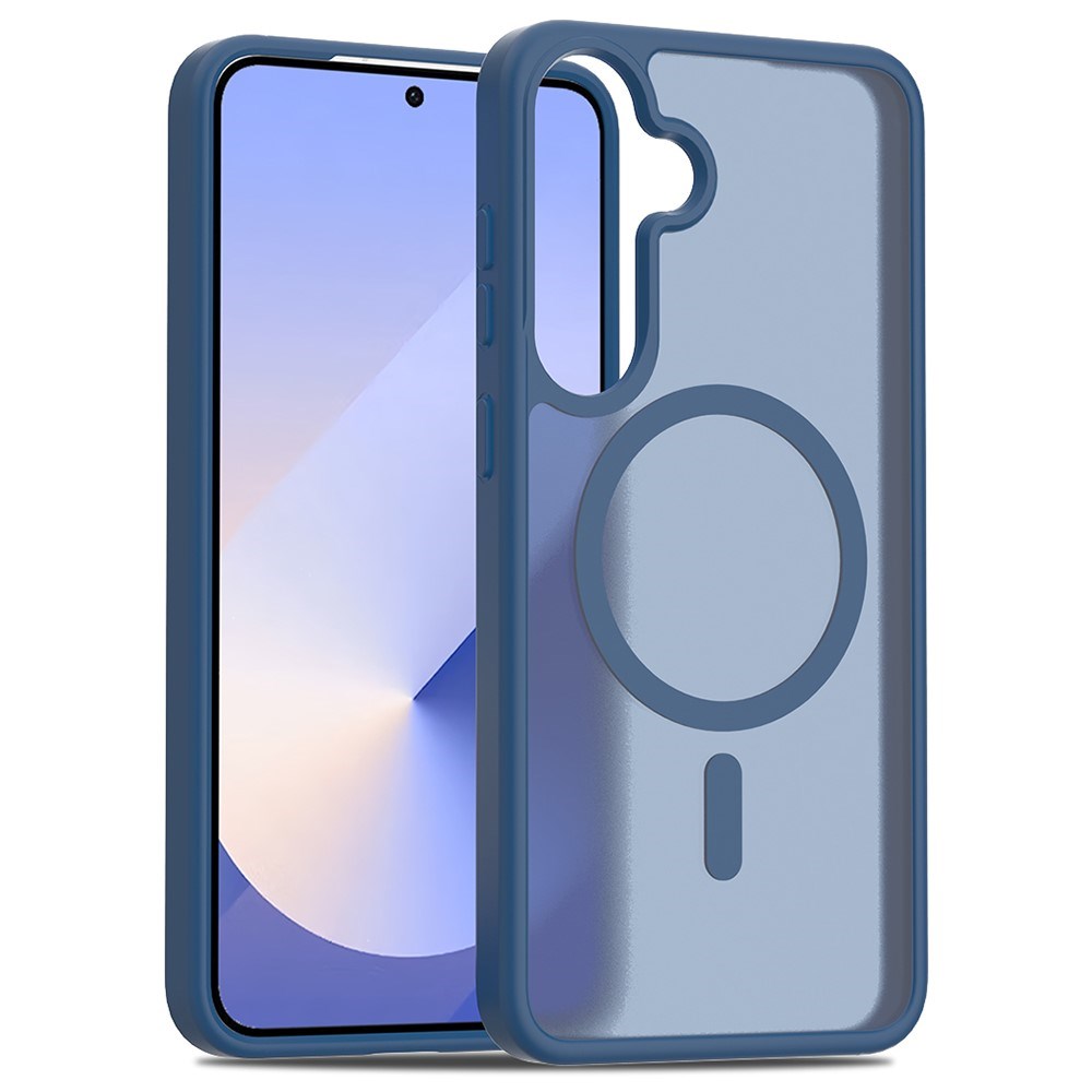 EIDERWOOD Samsung Galaxy S24+ (Plus) / S25+ (Plus) Matt Hybrid Skal - MagSafe Kompatibel - Blå / Genomskinlig