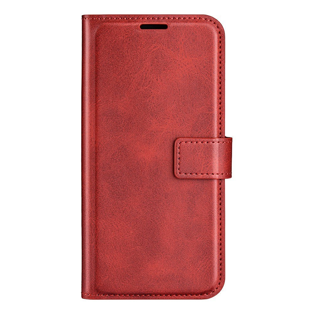 EIDERWOOD iPhone 17e / 16e Konstläder Flip Fodral - Röd
