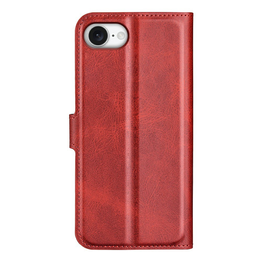 EIDERWOOD iPhone 17e / 16e Konstläder Flip Fodral - Röd