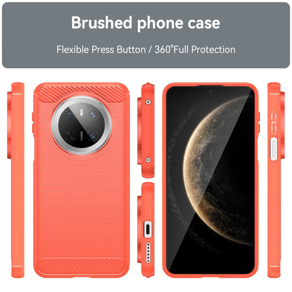 EIDERWOOD Huawei Mate 70 Brushed Carbon Skal - Röd