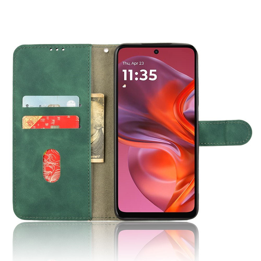 EIDERWOOD Motorola Moto G05 Fodral med Korthållare & Stativ Funktion - Grön