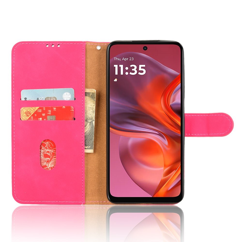 EIDERWOOD Motorola Moto G05 Fodral med Korthållare & Stativ Funktion - Rosa